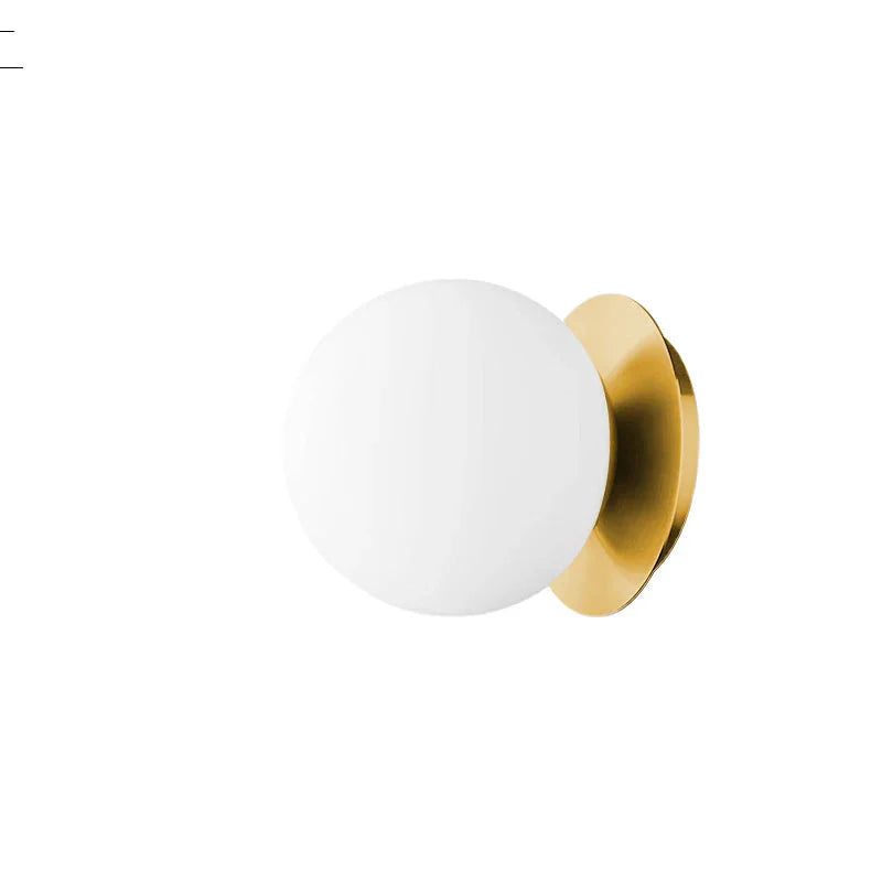 Modern Minimalist Glass Wall Light for Bathroom and Bedroom