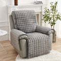 Cozy Flannel Recliner Protector with Side Pockets