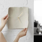 TranquilDesign Minimalist Resin Wall Clock with Silent Operation