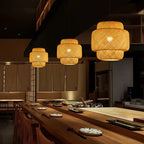 Handcrafted Rattan Light Fixture – Natural Bamboo Pendant Lamp