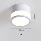Surface Mounted LED Downlight for Ceilings - 9W or 15W Options