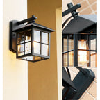 Vintage E27 Lantern Sconce for Outdoor Wall Lighting