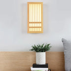 Minimalist LED Wall Sconce in Wood – Japandi Style Decor
