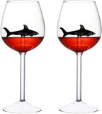Playful Shark-Themed Wine Goblets for Every Occasion