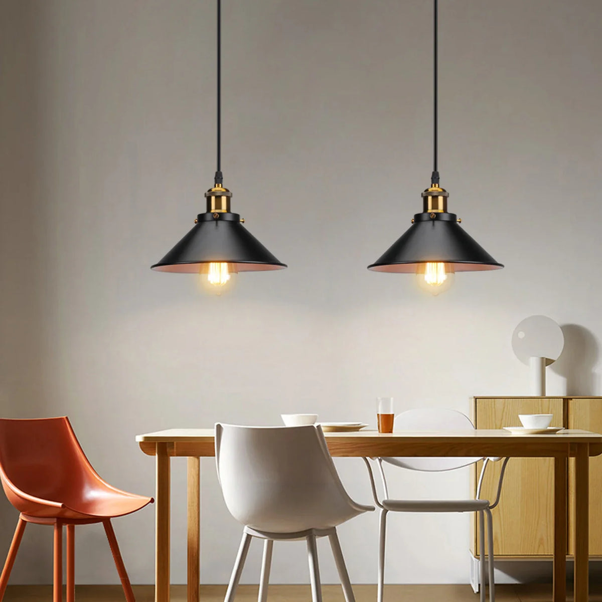 Chic Industrial Pendant Light for Loft and Dining Areas