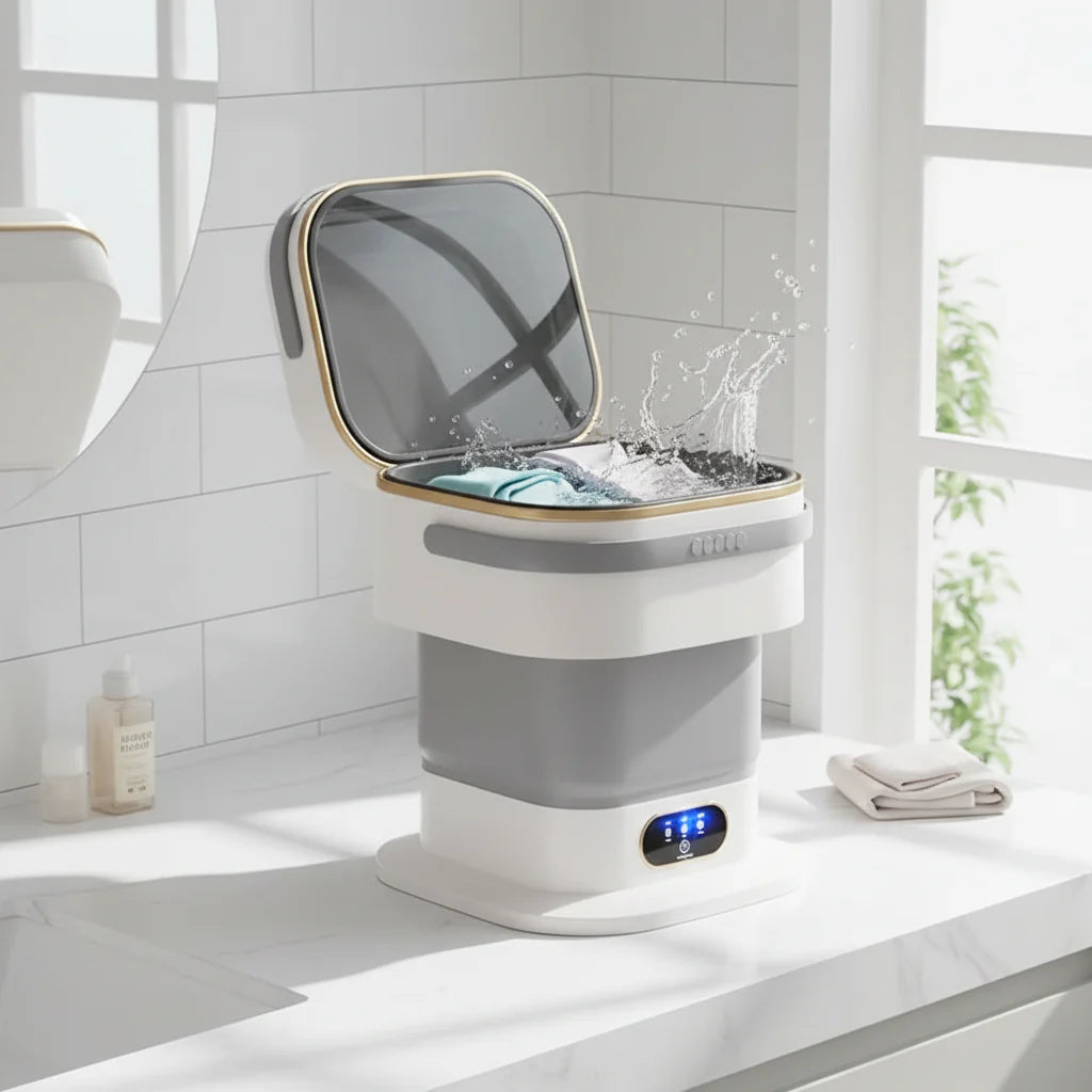 Compact Mini Washing Machine – Portable and Foldable Laundry Washer