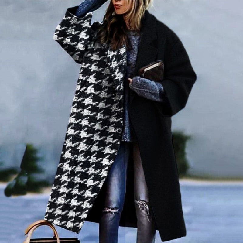 Long Trench Coat for Women - Winter Outerwear