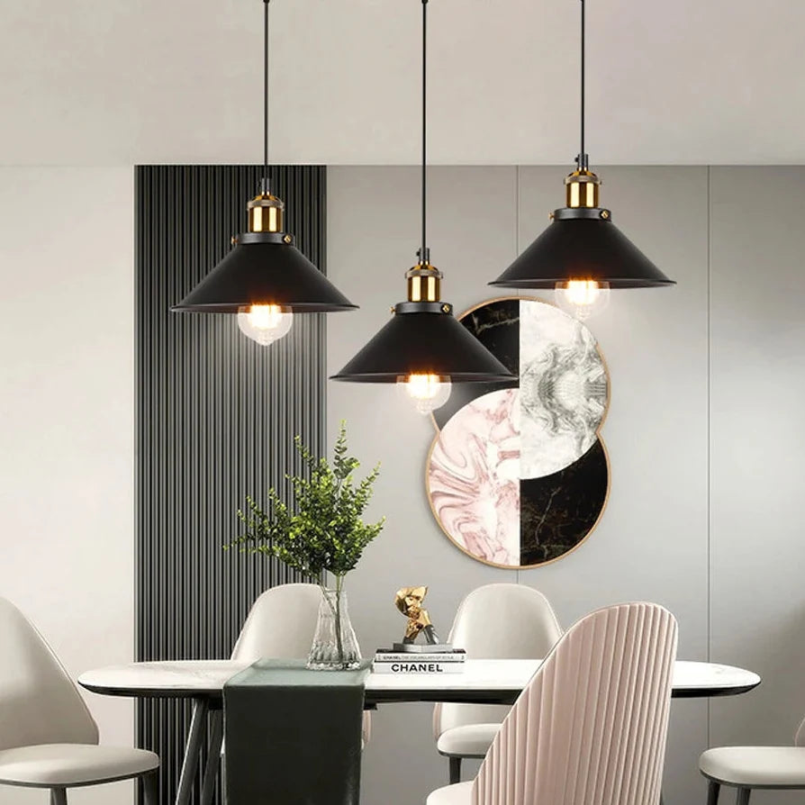 Chic Industrial Pendant Light for Loft and Dining Areas