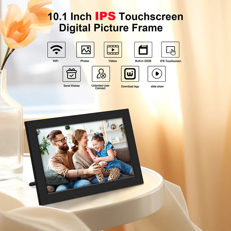 Digital Photo Frame with WiFi – 32GB IPS HD Touchscreen
