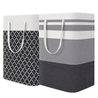 75L Waterproof Laundry Basket - Foldable Fabric Hamper with Handles