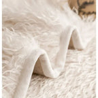 Luxurious Sofa Cover in Faux Lambswool Fabric