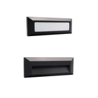 Rectangular Wall-Mounted Outdoor LED Step Lighting Fixture