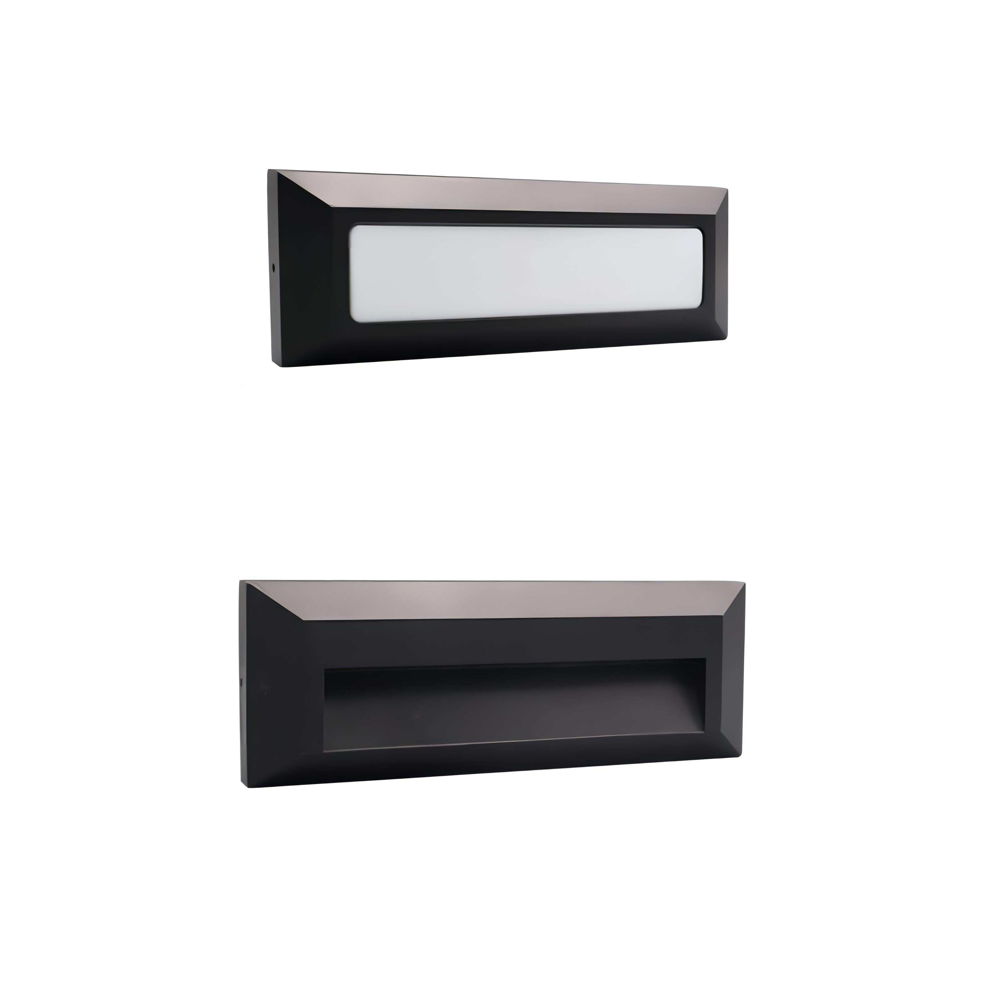 Rectangular Wall-Mounted Outdoor LED Step Lighting Fixture