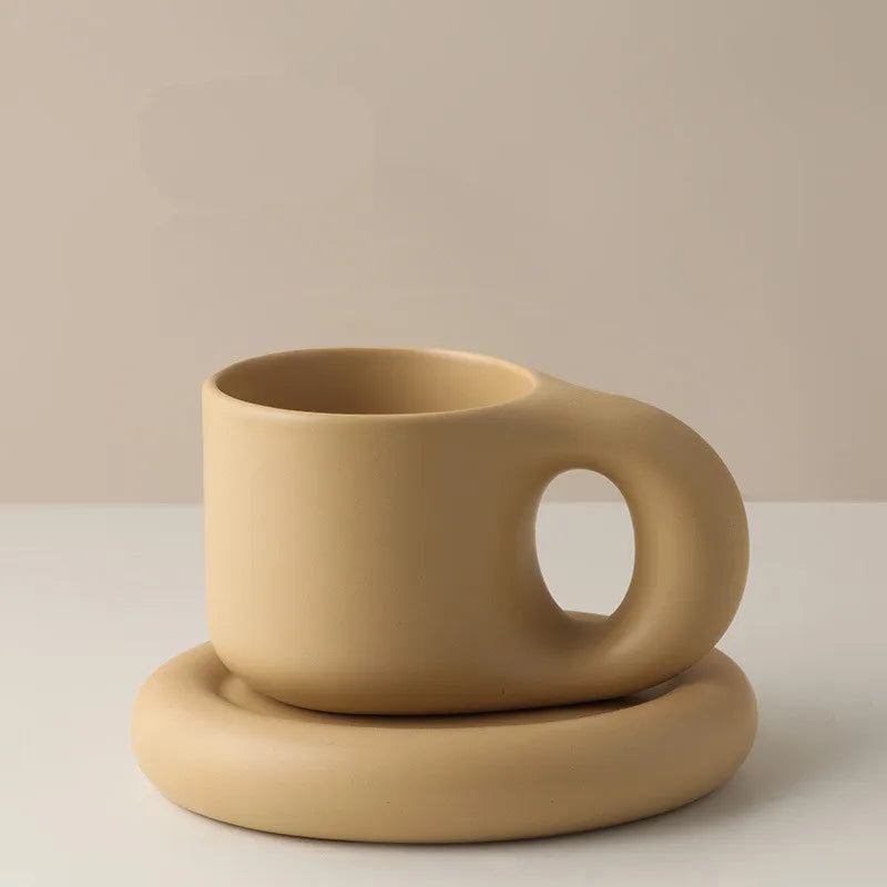 Elegant Scandinavian Coffee and Saucer Set