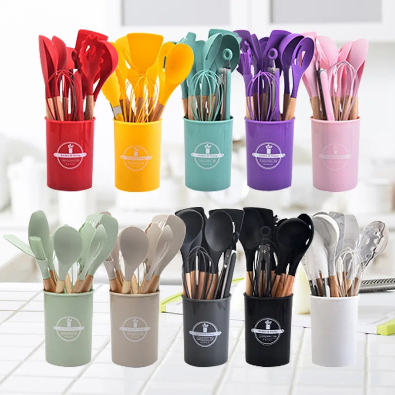 Silicone Cooking Utensils Set – Essential Kitchen Tools for Cooking