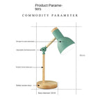 Adjustable Modern Table Light – Nordic Style Wooden Desk Lamp