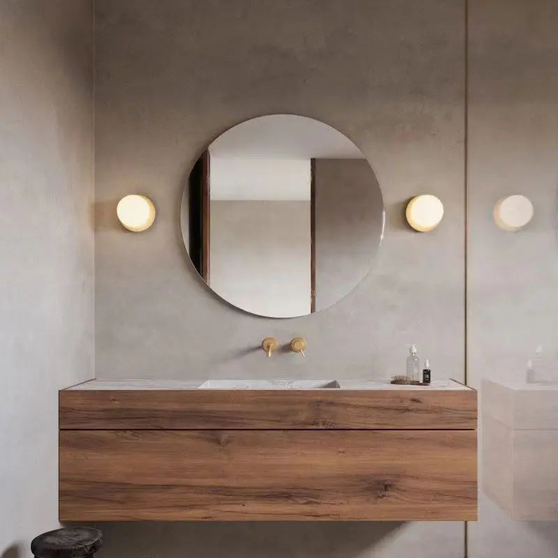 Modern Minimalist Glass Wall Light for Bathroom and Bedroom