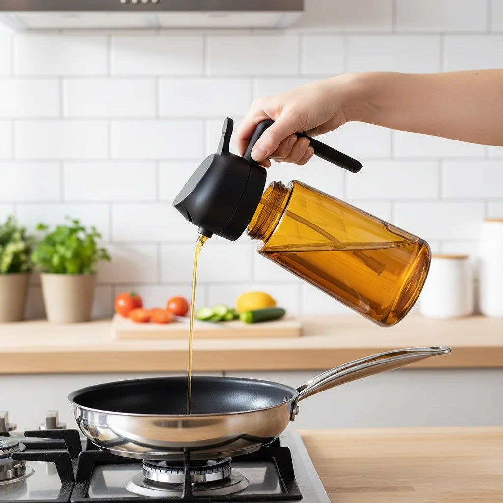 Glass Olive Oil Sprayer Bottle for Cooking and Dispensing