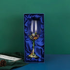 Chic Iris Crystal Beverage Goblet