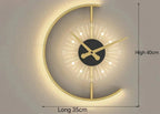 Post-Modern LED Sconce with Clock - Lunaris Wall Lamp