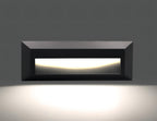 Rectangular Wall-Mounted Outdoor LED Step Lighting Fixture