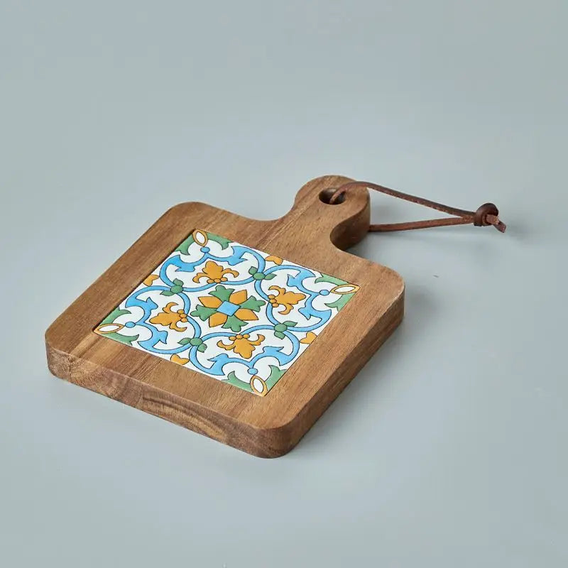 Chic Wooden Coaster Tray for Your Kitchen