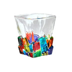 Elegant Prism Drinking Glasses with Unique Rotating Design