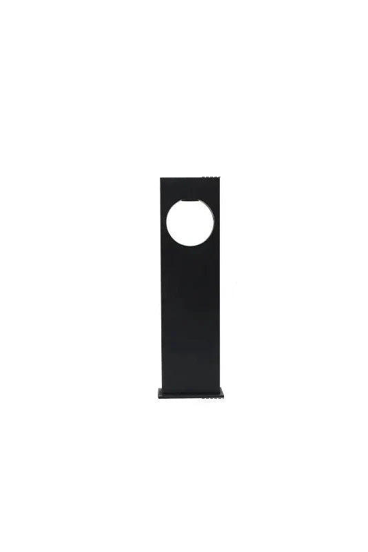 Rectangular Black Garden Path Lamp - Outdoor LED Bollard Light
