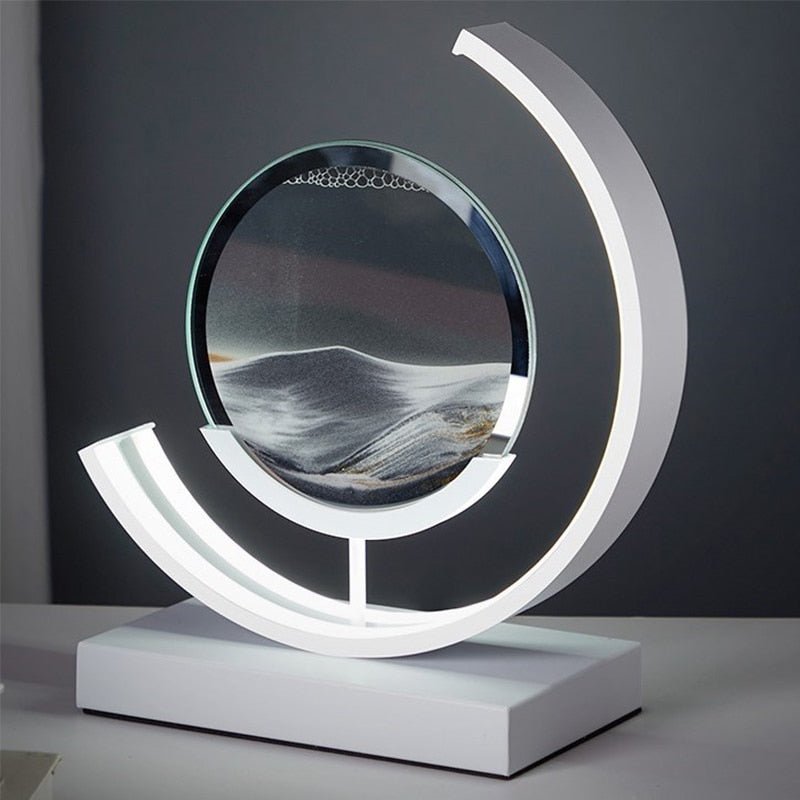 LED Table Lamp with Quicksand Design