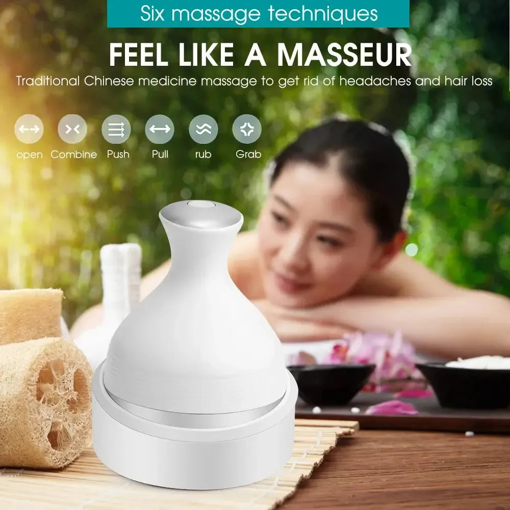 Serenity Scalp Reviver: Waterproof Cordless Head Massager
