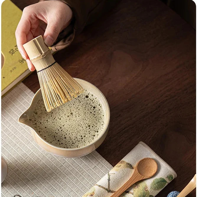 ZenTea 4-Piece Matcha Set with Bamboo Whisk & Gift Box