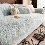 Luxurious Sofa Cover in Faux Lambswool Fabric