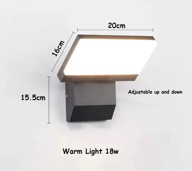 Outdoor Wall Light with Motion Sensor – IP65 Waterproof Design