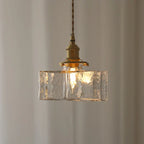 Vintage Elegance Glass Hanging Light Fixture