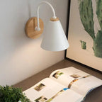 Scandinavian Style Wall Light - Wood and Iron Design