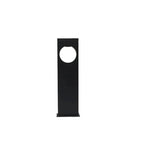 Rectangular Black Garden Path Lamp - Outdoor LED Bollard Light