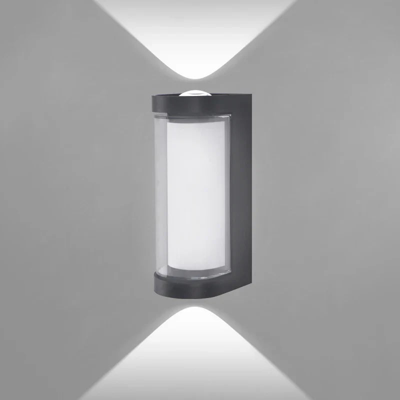 Outdoor Waterproof Wall Sconce with LED Light - Up & Down Design