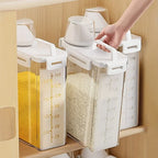 2.5L Airtight Storage Bin for Rice, Cereal, and Flour with Measuring Scoop