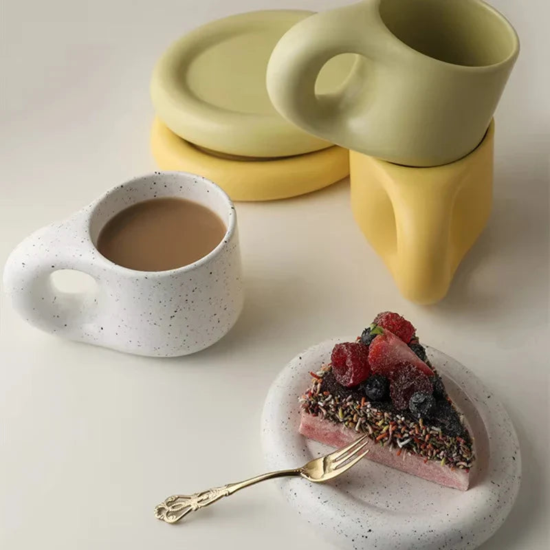 Elegant Scandinavian Coffee and Saucer Set