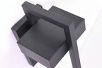Architectural Outdoor Wall Light in Black Steel Finish