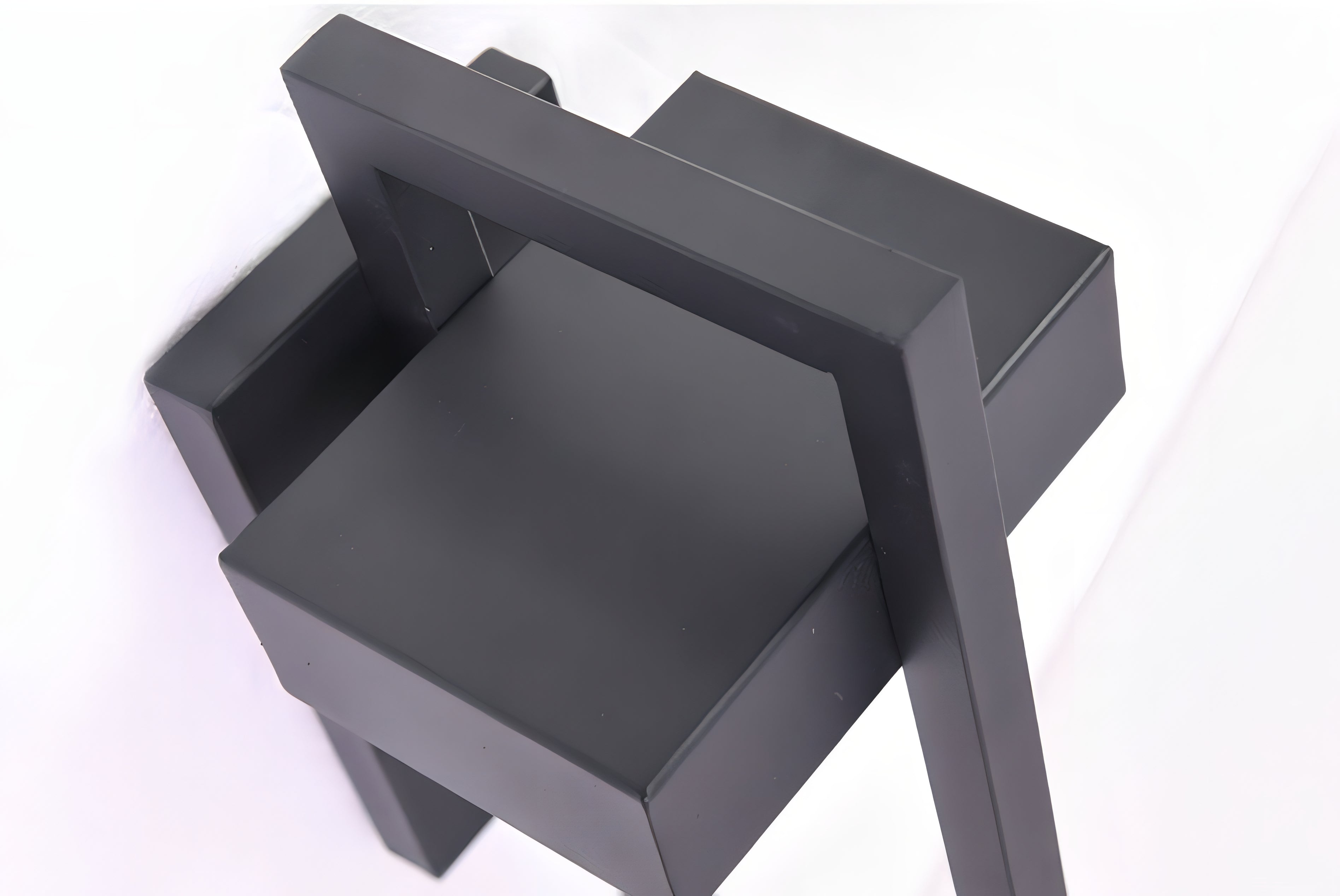 Architectural Outdoor Wall Light in Black Steel Finish