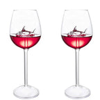 Playful Shark-Themed Wine Goblets for Every Occasion