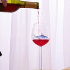 Playful Shark-Themed Wine Goblets for Every Occasion