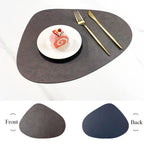 Double-Sided Faux Leather Table Mats – Non-Slip and Heat Resistant