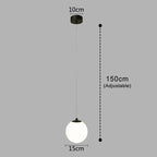 Nordic Style Pendant Light with Glass Globe – Modern Design