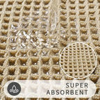 ComfortMax Quick-Dry Non-Slip Bath Rug, Soft Waffle Design