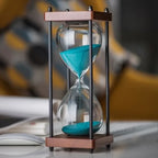 TimelessFocus 60-Minute Hourglass - Elegant Sand Timer for Enhanced Productivity