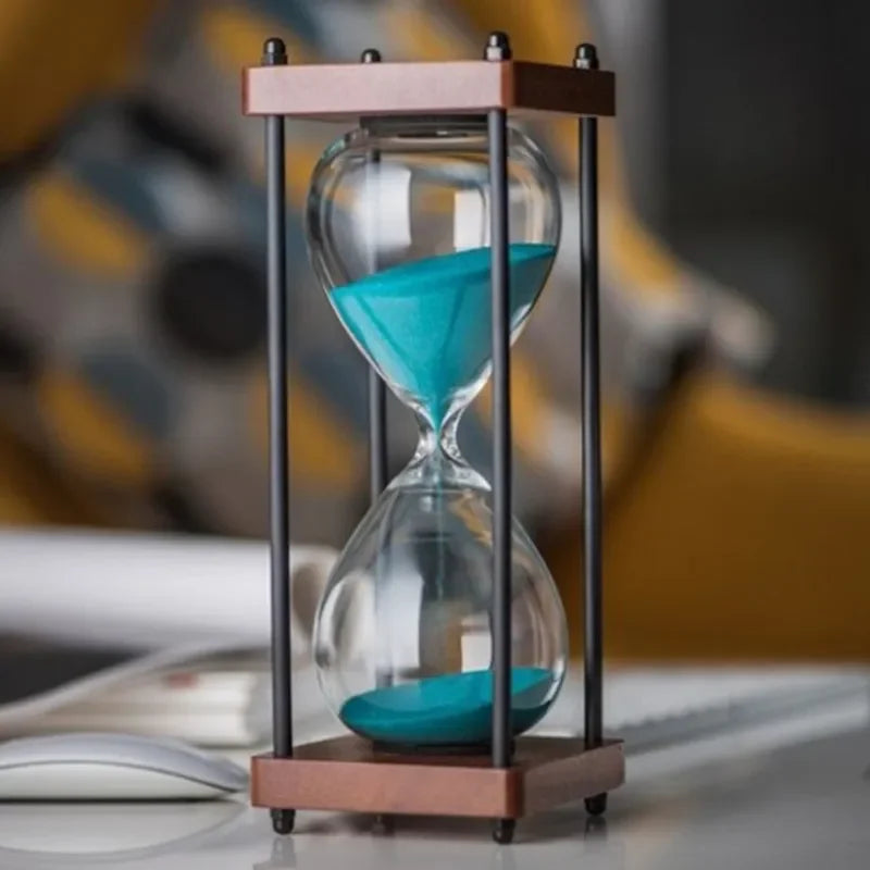 TimelessFocus 60-Minute Hourglass - Elegant Sand Timer for Enhanced Productivity