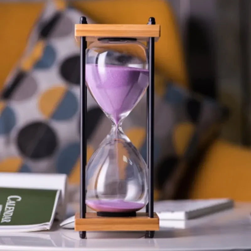 TimelessFocus 60-Minute Hourglass - Elegant Sand Timer for Enhanced Productivity