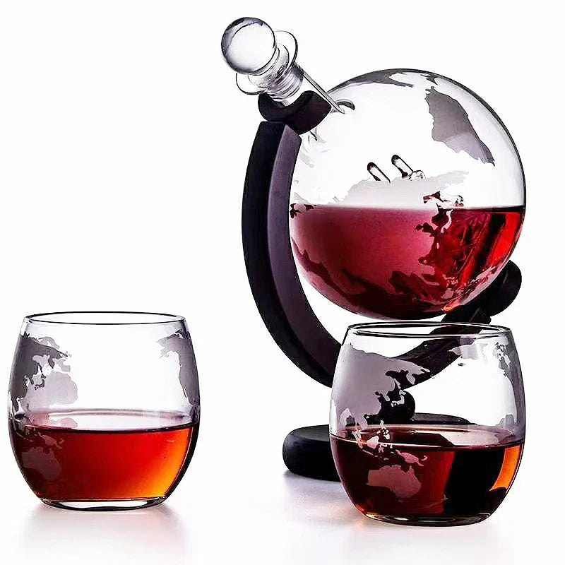 Sophisticated Glass Decanter and Tumbler Set